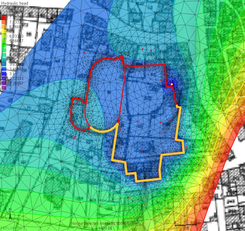 Cartographie des niveaux d’une nappe souterraine